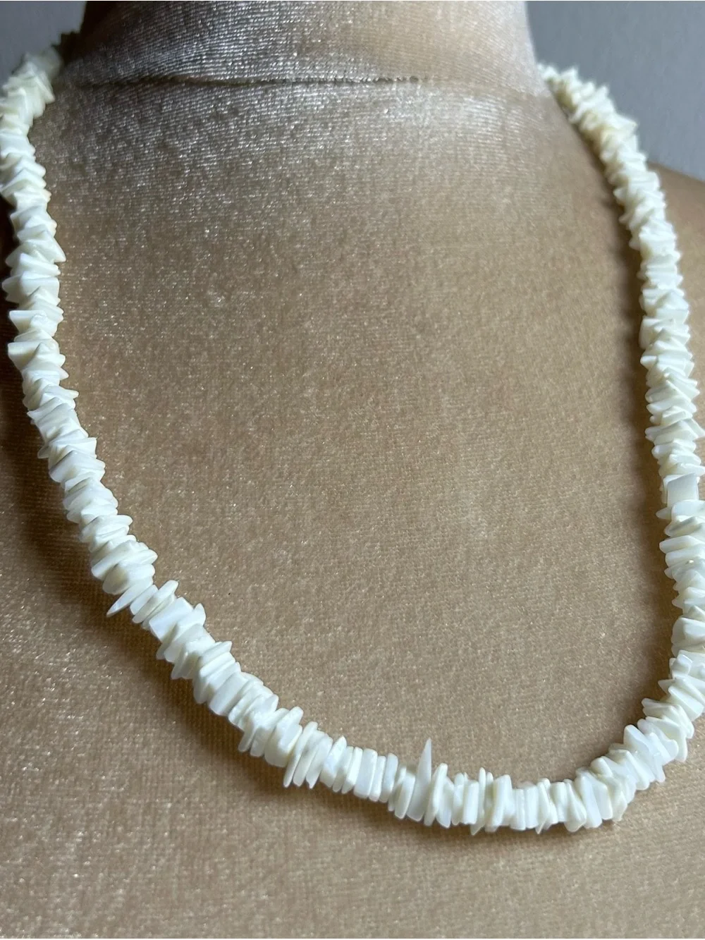 puka shell chip necklace